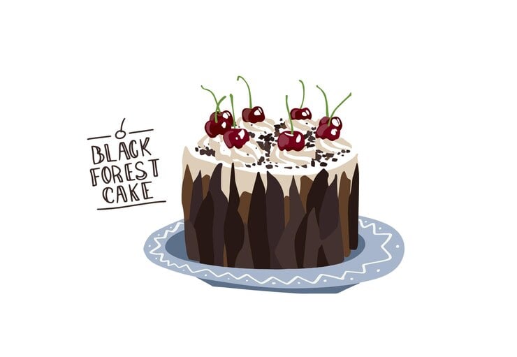 black forest cake